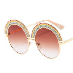 Rainbow Frame Sunglasses with Colorful Lenses