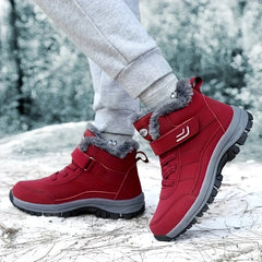 Women's Non Slip Fur Lined Snow Boots Thermal Winter Hiking Shoes