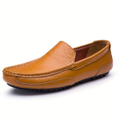 Men's Leather Slip-On Casual Business Shoes