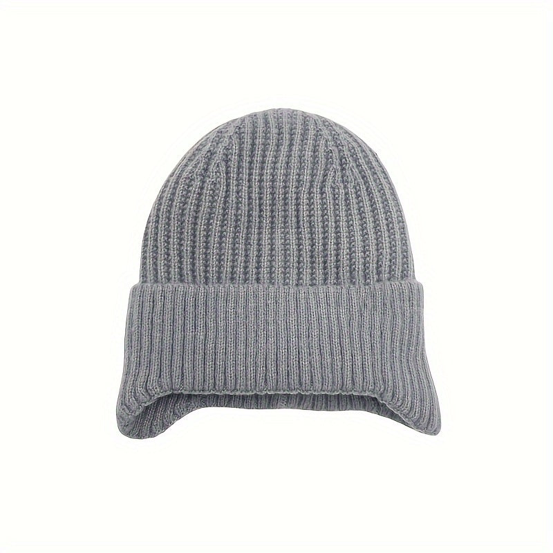 Winter Velvet Thickened Knitted Hat Warm Beanies For Men