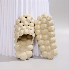Women's Solid Soft Bubble Slippers Beach Indoor & Outdoor Slippers