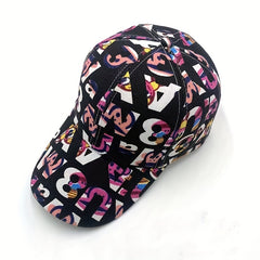 Letter Print Baseball Cap Unisex Hip Hop Couple Dad Hats Lightweight