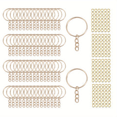 2 Circle Golden Keychain Split Ring Keychain Accessories DIY
