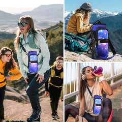 Portable Water Bottle Bag with Shoulder Strap for Outdoor Activities
