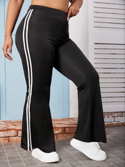 High Rise Skinny Flared Leg Pants