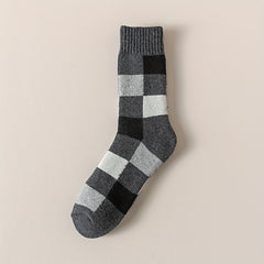 Paris Men's Thick Winter Socks Warm Wool Crew Socks