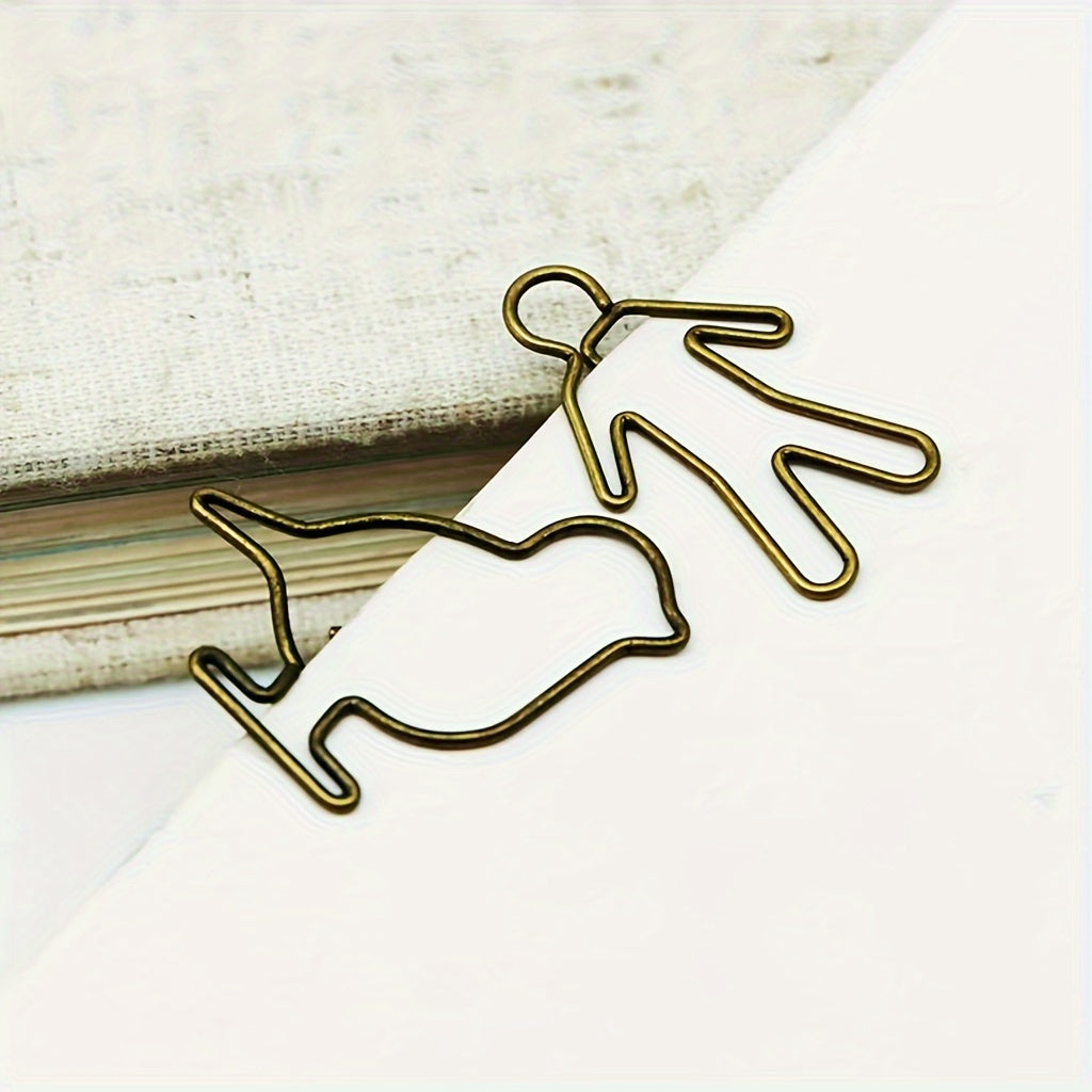 Bronze Bird Small Figure Paper Clips
