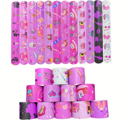 12pcs Party Clapping Hand Ring Girls Women Birthday Party Pink Gift Bag Filler