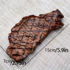 1pc Decorative Toy House Steak Pork Chop Grilled Lamb Ornament