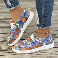 Women's Basketball Football Rugby Pattern Skate Shoes