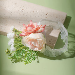 Pastoral Style Flower Wristband Lace Strap Women's Accessories