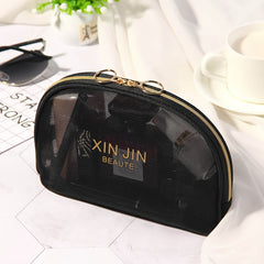 Mesh Makeup Bag Cosmetic Zipper Pouch Portable Travel Storage Bag