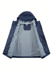 Kids Waterproof Hooded Rain Jacket