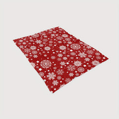 Christmas Snowflake Blanket Soft Warm Plush Sofa Bedroom Office Outdoor