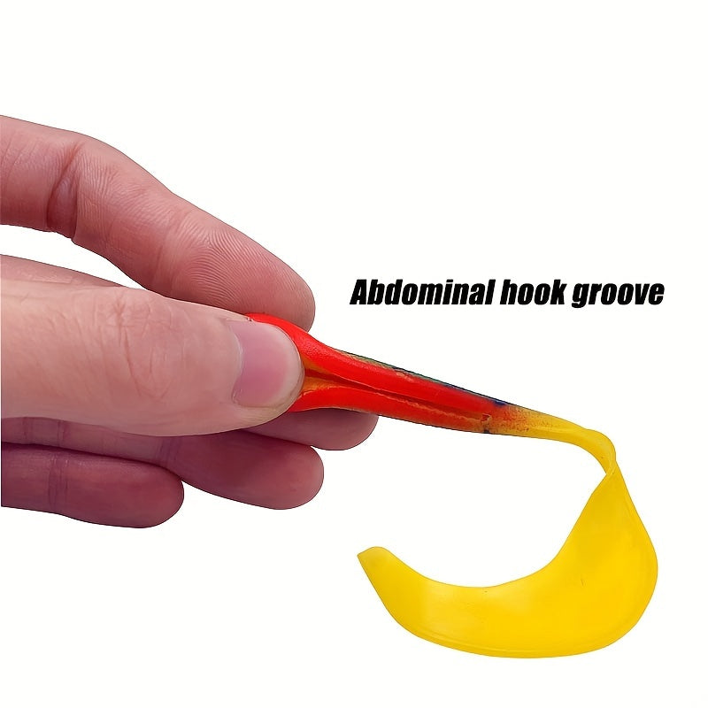 4pcs Long Curl Tail Soft Bait 4 72in 5 5g Bionic Freshwater Fishing