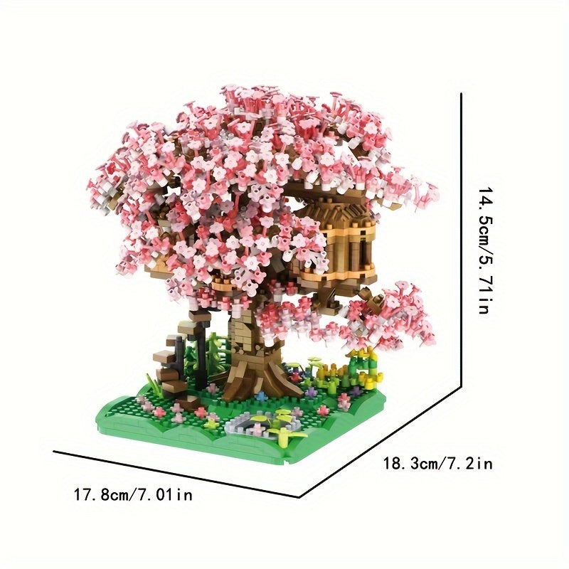 Cherry Tree House Bonsai Construction Set DIY Toys Halloween Christmas