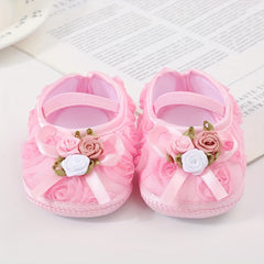 JIAGEYA Flower Ballet Shoes Baby Girls Lightweight Soft Sole