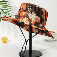 Camouflage Bucket Hat Wide Brim UV Protection Boonie Cap