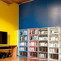 5-Layer Bookshelves Storage Racks for Bedroom/Living Room Display