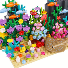 10PCS Ocean Animals Building Blocks Educational Set for Kids