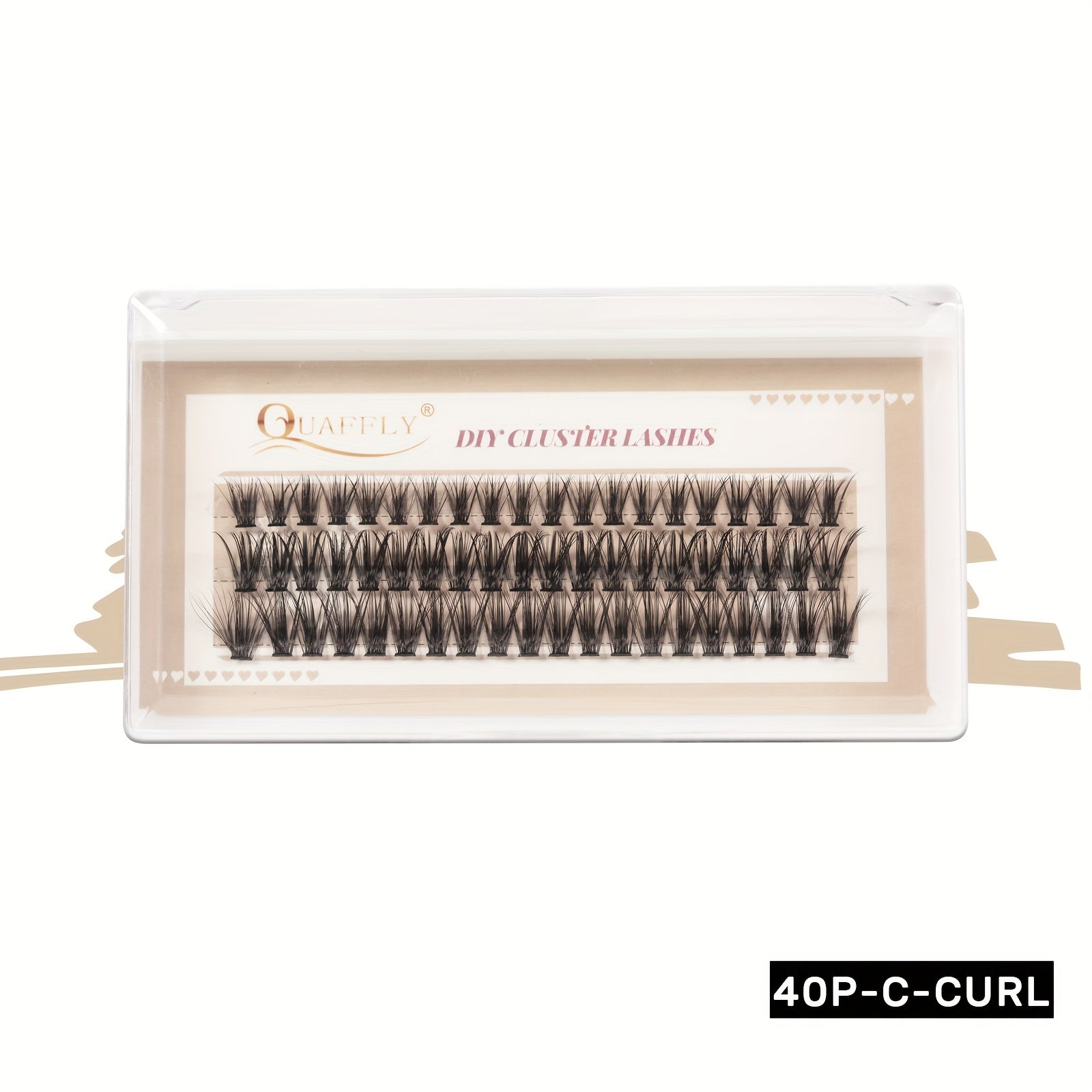 60Pcs Individual Lash Clusters 40P D Curl Soft False Eyelashes