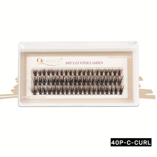 60Pcs Individual Lash Clusters 40P D Curl Soft False Eyelashes