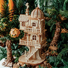 3D Wooden Treehouse Puzzle Model DIY Assembly Gift