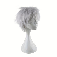 Men's 12in Anime Short Wig Cosplay Party Fiber Wig