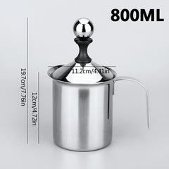 Stainless Steel Manual Milk Frother 400ML 800ML