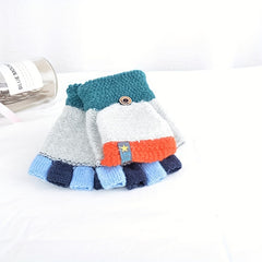 Warm Plush Full Finger Gloves for 5-12Y Kids