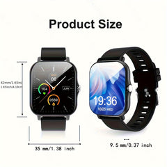 Hd Full Screen Touch Smartwatch with Incoming Call Info, Alarm Clock Prompt