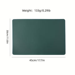 4Pcs PU Leather Placemat - Easy to Clean, Waterproof, Heat Insulation Pad