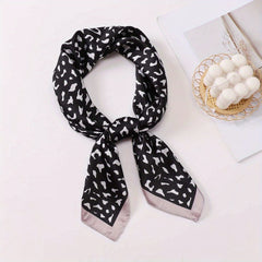 Leopard Print Bandana Vintage Silk Headscarf