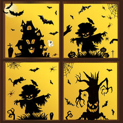 Halloween Scary Wall Stickers Mummy Pumpkin Stickers