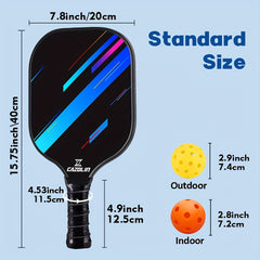 CAZOLIN Graphite Pickleball Paddles Lightweight Carbon Fiber Face