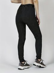 Striped Skinny Leggings Casual Stretchy Leggings Women's Clothing