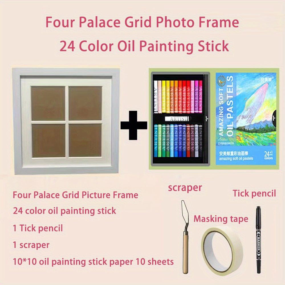 3D Painting Frame Set with 24 Oil Painting Sticks