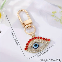 Evil Eye Keychain Car Keyring Bags Ornament Jewelry