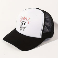 Burning Smiling Face Trucker Hat Unisex Baseball Cap
