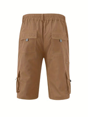 Men's Cotton Blend Cargo Shorts with Pockets