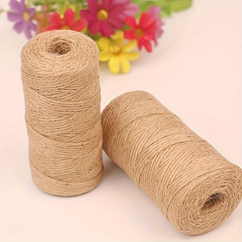 50 Meters Hemp Rope Hand-woven Diy Thin Rope Jute Retro Decorations Bundle Rope