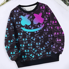 Girls Boys Crew Neck Sweatshirt Spring Fall Sports Gift