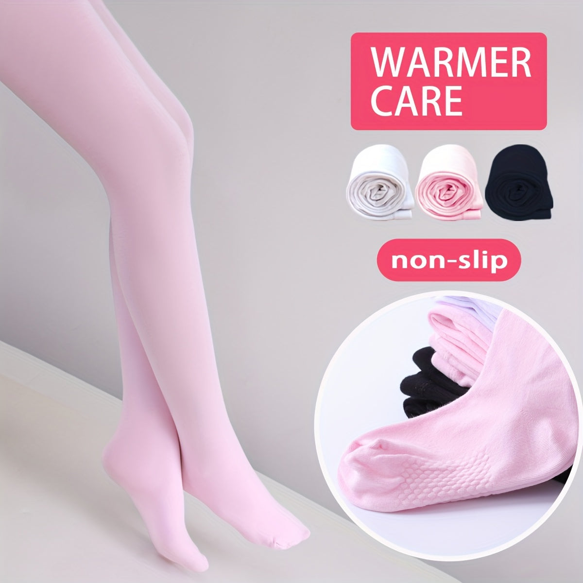 Kids Non-slip Dance Socks Autumn/Winter Ballet Pantyhose