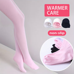 Kids Non-slip Dance Socks Autumn/Winter Ballet Pantyhose