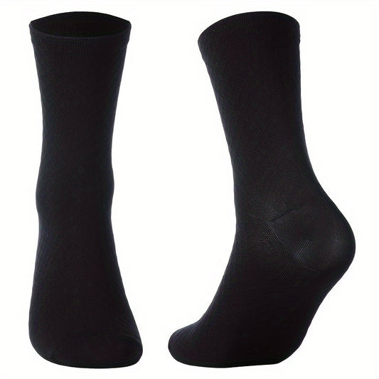 Men's Mid Crew Sport Socks Non Slip Shock Absorption Athletic Socks