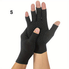 2pcs Gel Half Fingered Health Fitness Gloves Non Slip