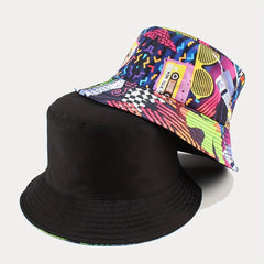 Nostalgic Cassette Pattern Fisherman Hat for Men