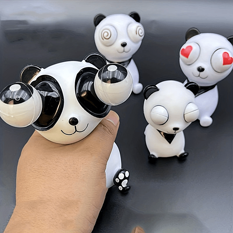 Panda Decompression Squeeze Toy Exploding Eyed Finger Toy