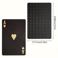 Waterproof Leaf Playing Cards Durable Washable PVC Card Novelty Poker Game