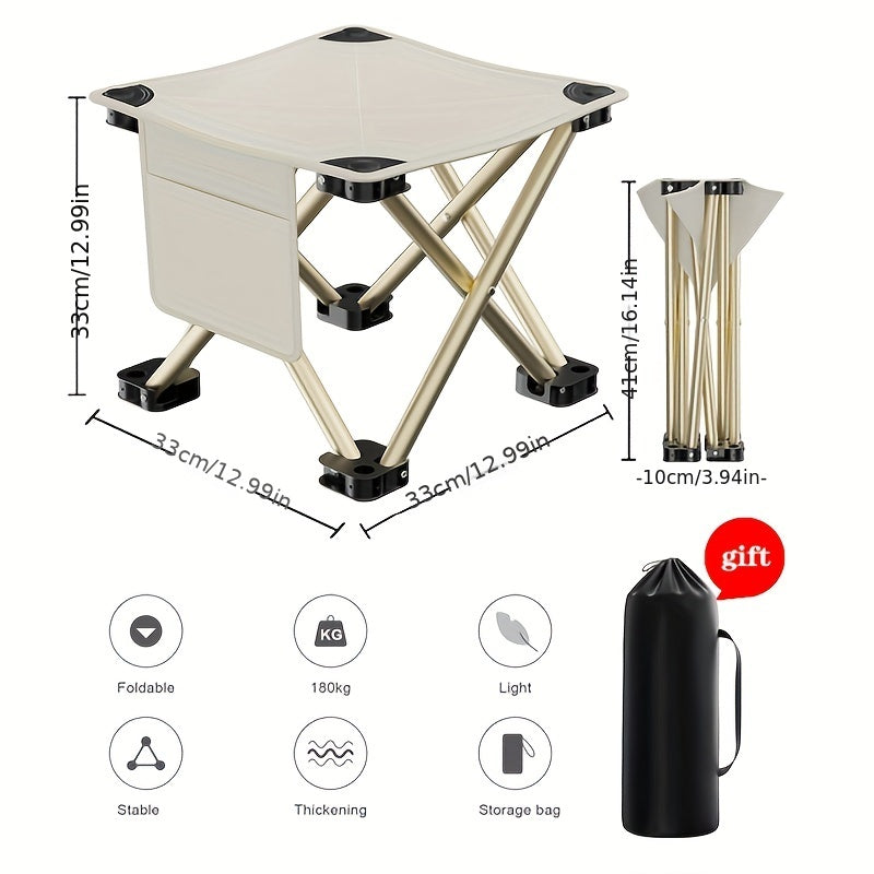 Portable Ultralight Foldable Stool for Outdoor Camping